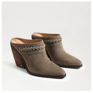 NIB Sam Edelman Alison Western Mule in Desert Olive size 7